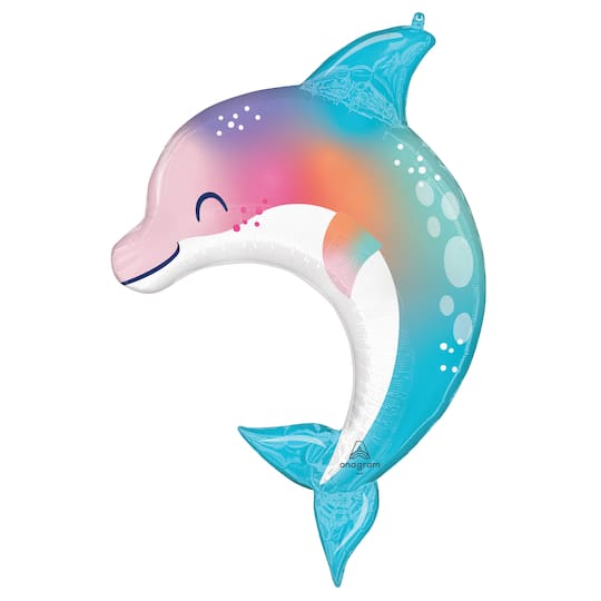 SuperShape™ 33" Under the Sea Dolphin Foil Balloon